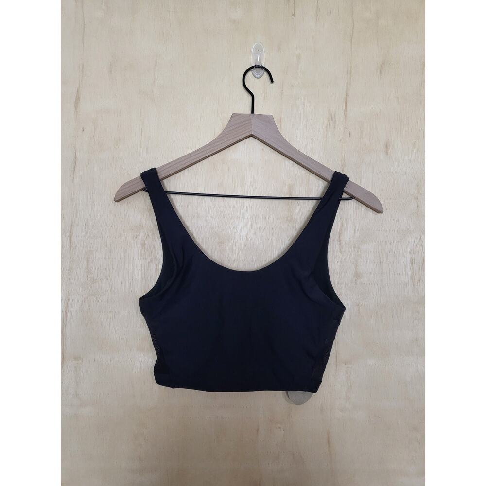 Size:XS prAna WOMENS Mesh Panel Sports Bra Black NWT